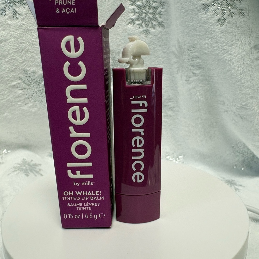 Florence by Mills OH WHALE! Tinted Lip Balm in Prune Açaí .15oz